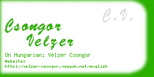 csongor velzer business card
